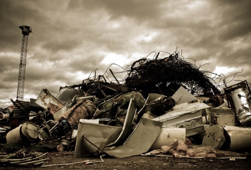 Clean office environment after waste removal